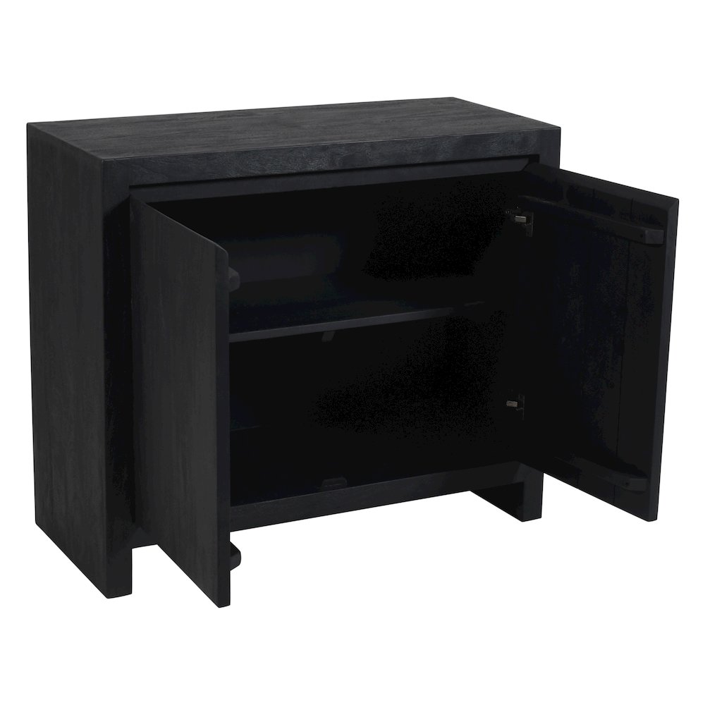 Argyle 2-Door Sideboard in Graphite Black Reclaimed Wood. Picture 4