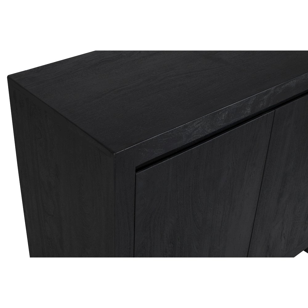 Argyle 2-Door Sideboard in Graphite Black Reclaimed Wood. Picture 5