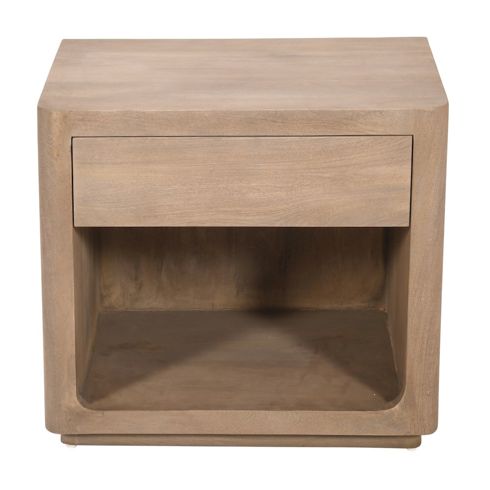 Argyle Nightstand in Light Ash Ivory Reclaimed Wood. Picture 1