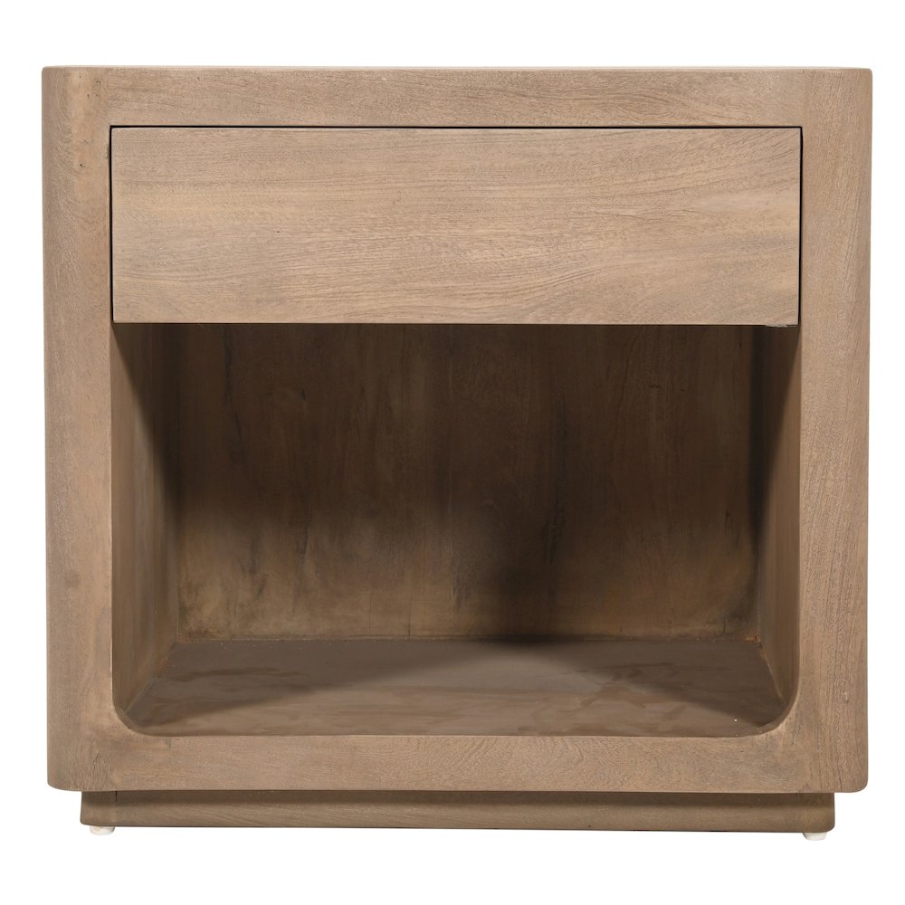 Argyle Nightstand in Light Ash Ivory Reclaimed Wood. Picture 2