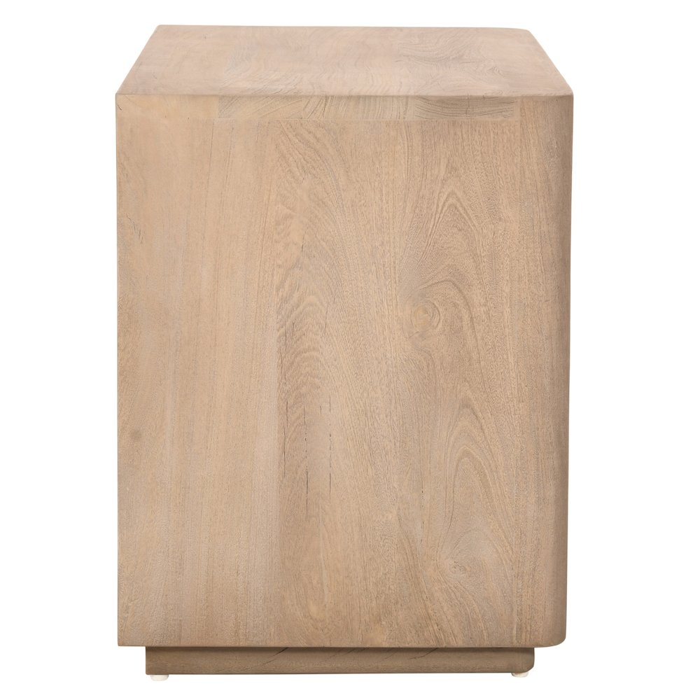Argyle Nightstand in Light Ash Ivory Reclaimed Wood. Picture 6