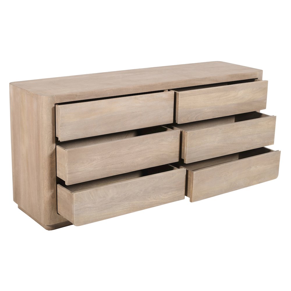 Argyle Dresser in Light Ash Ivory Reclaimed Wood. Picture 4