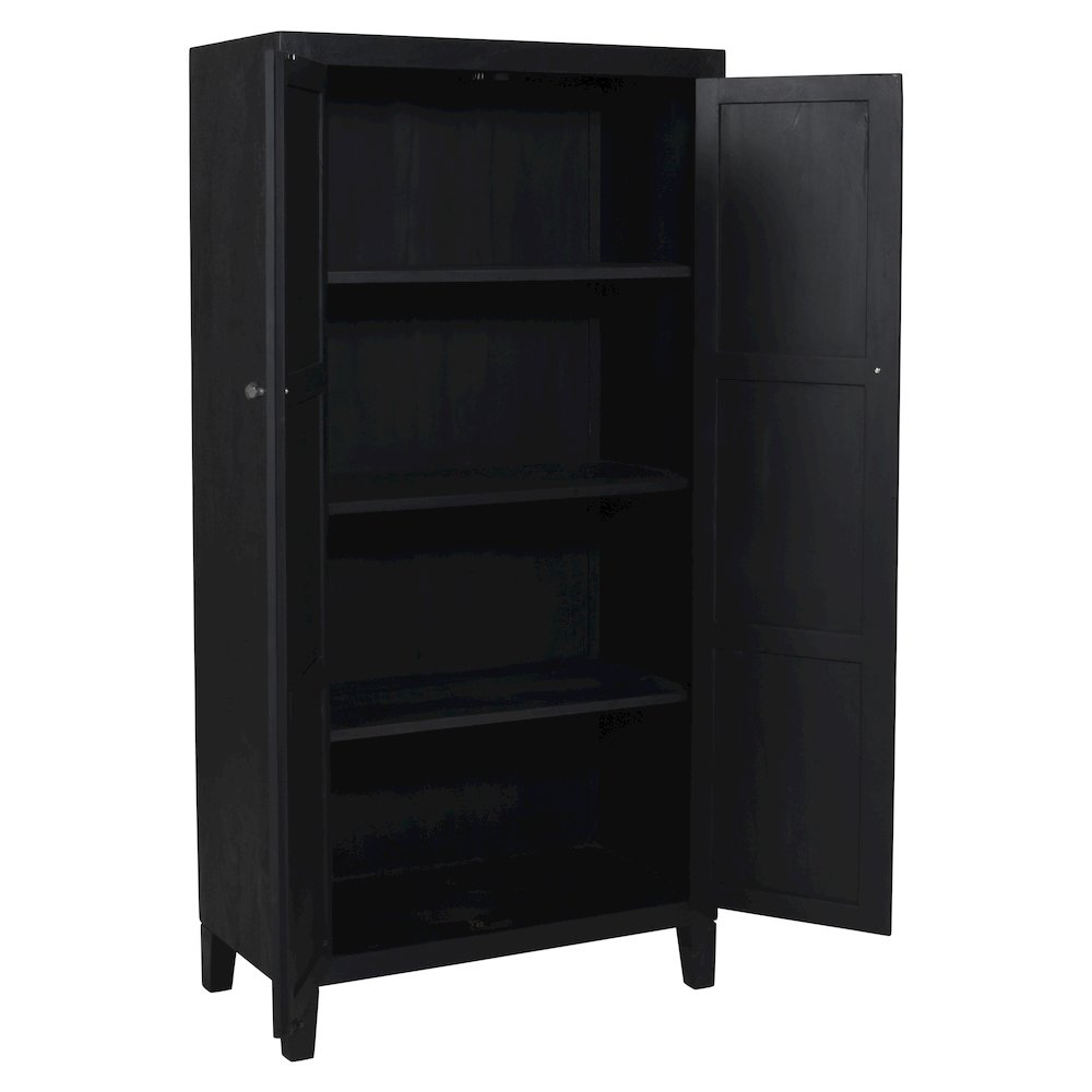 Orchard Tall Cabinet in Graphite Black Reclaimed Wood. Picture 3