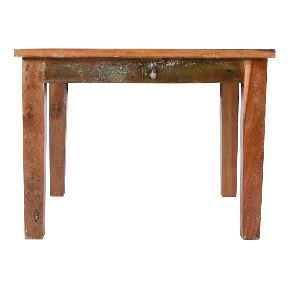 Trinidad 40'' Square Dining Table in Natural Finish on Reclaimed Wood. Picture 2