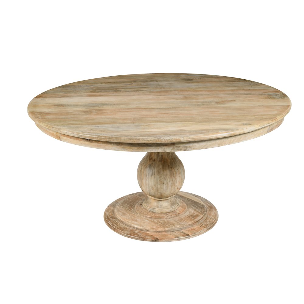 Coastal Jenna 60" Pedestal Dining Table. Picture 1