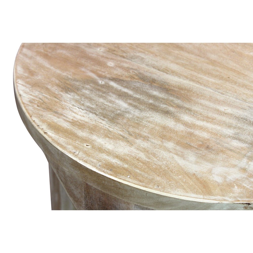Jenna Round End Table with Shelf. Picture 6