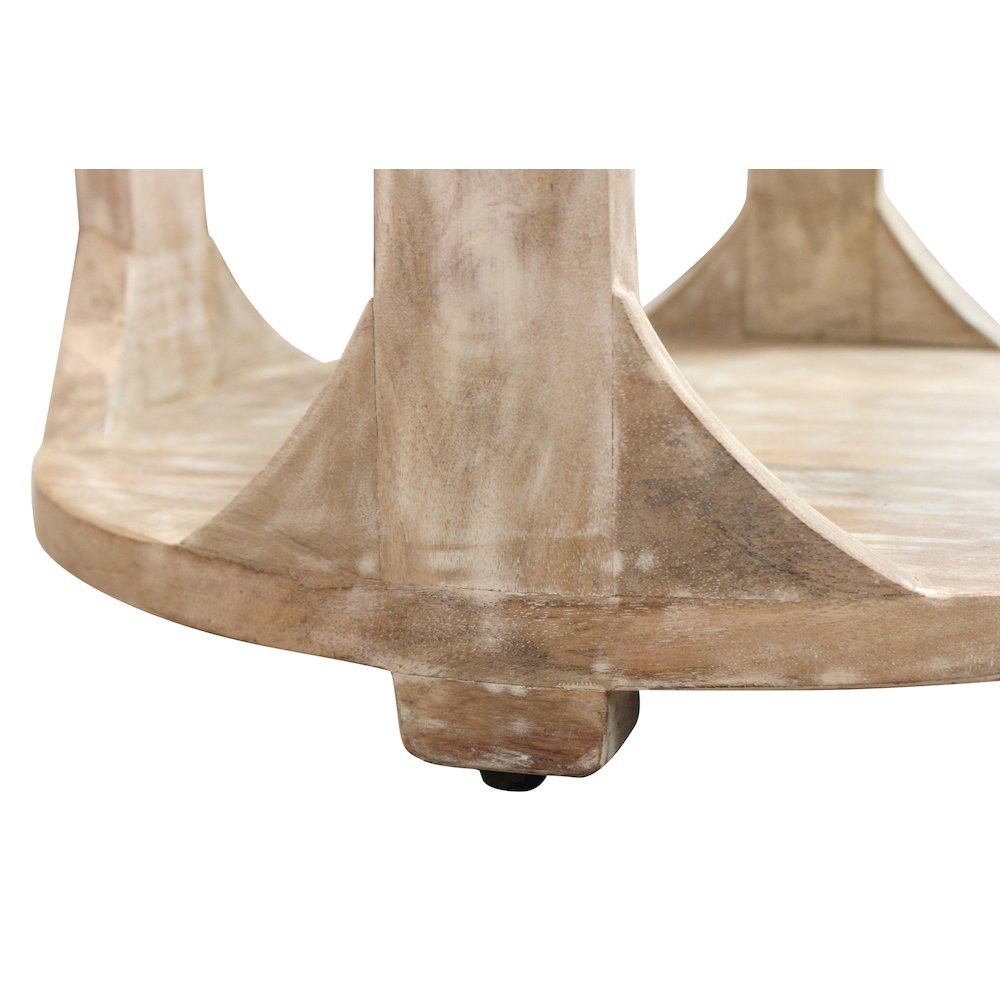Jenna Round End Table with Shelf. Picture 8