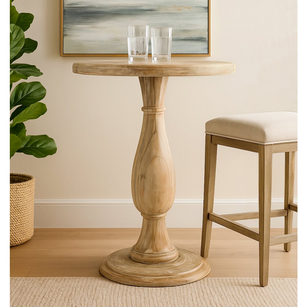 Jenna 36" Pedestal Bar Table. Picture 2