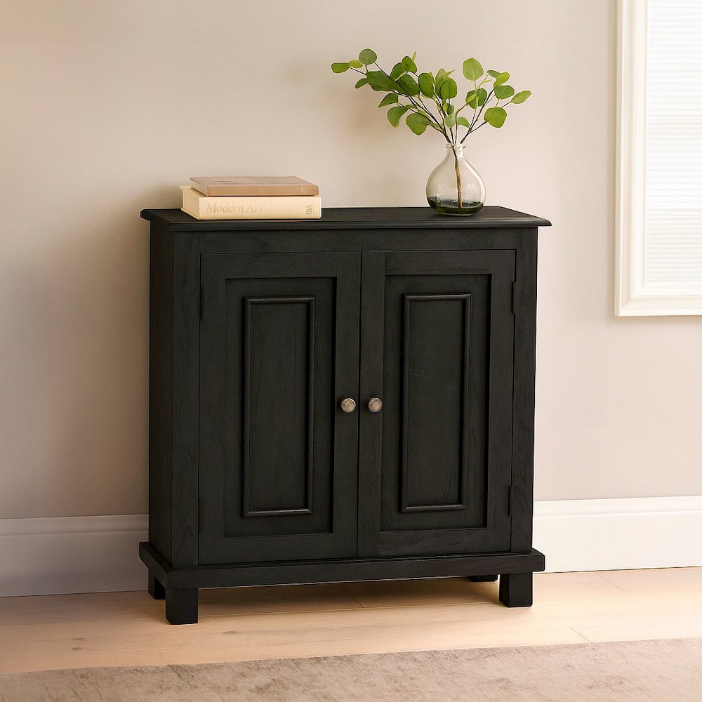 Jenna 2-Door Sideboard in Charcoal Grey. Picture 2