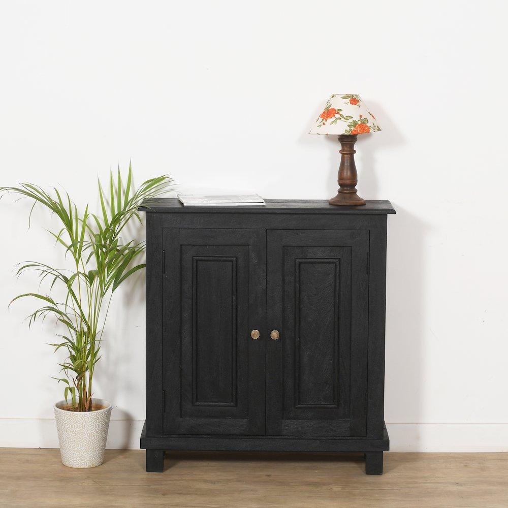 Jenna 2-Door Sideboard in Charcoal Grey. Picture 3