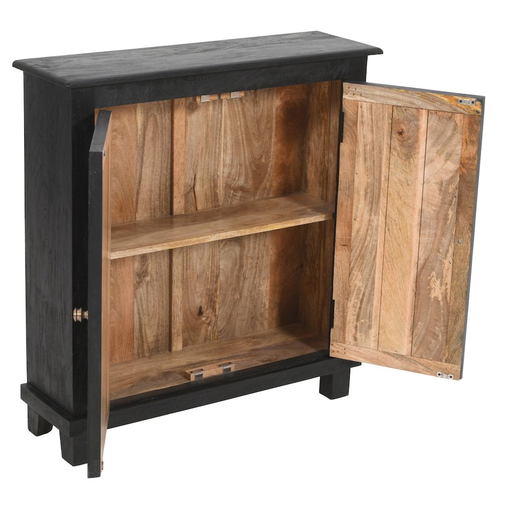 Jenna 2-Door Sideboard in Charcoal Grey. Picture 6