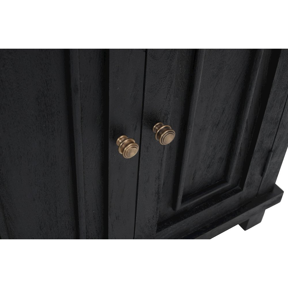 Jenna 2-Door Sideboard in Charcoal Grey. Picture 8