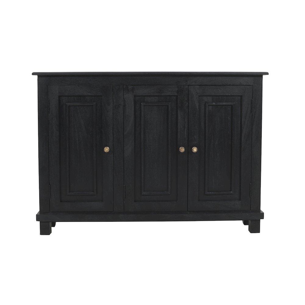 Jenna 3-Door Sideboard  in Charcoal Grey. Picture 1