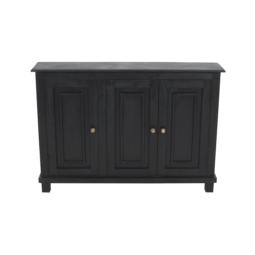 Jenna 3-Door Sideboard  in Charcoal Grey. Picture 4