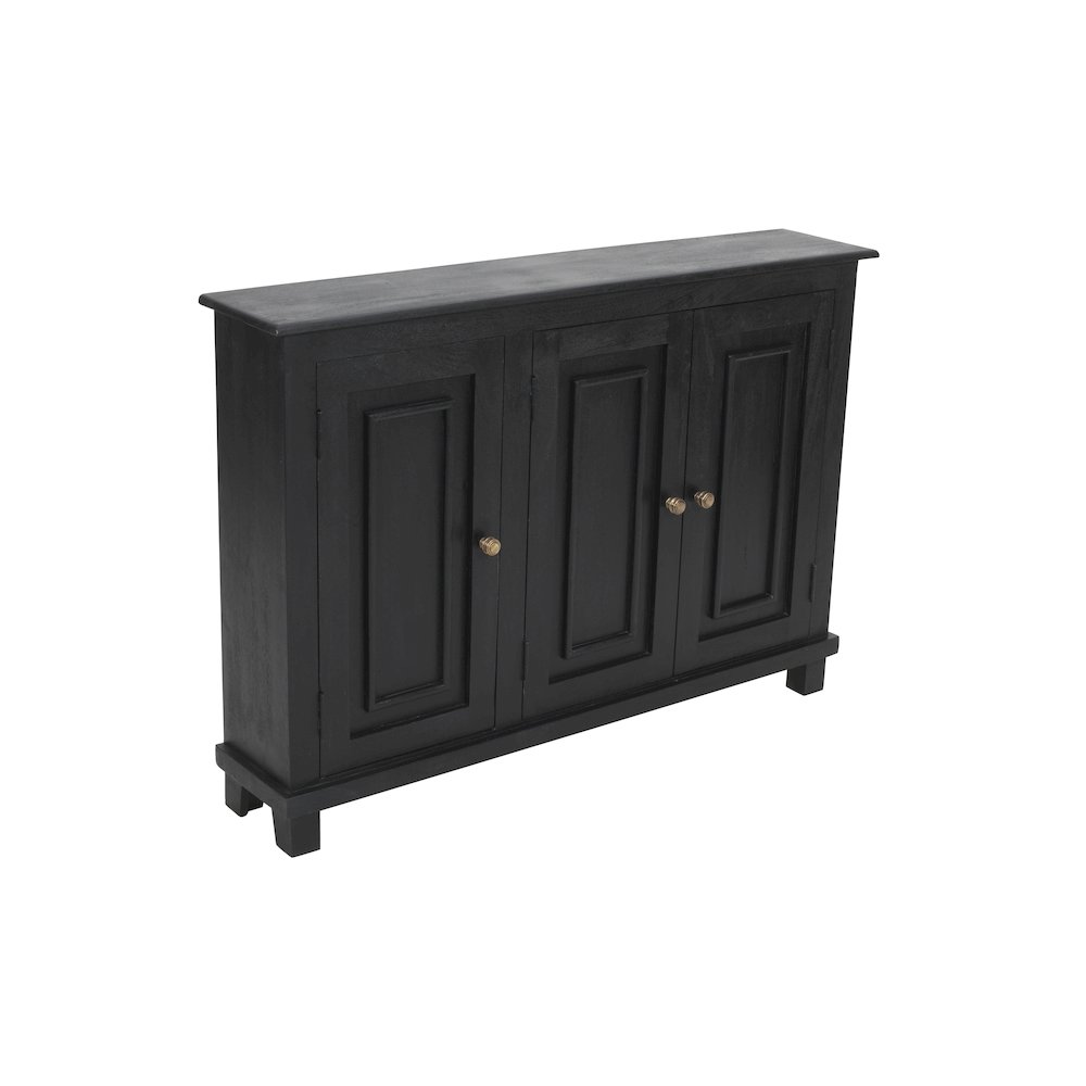 Jenna 3-Door Sideboard  in Charcoal Grey. Picture 5