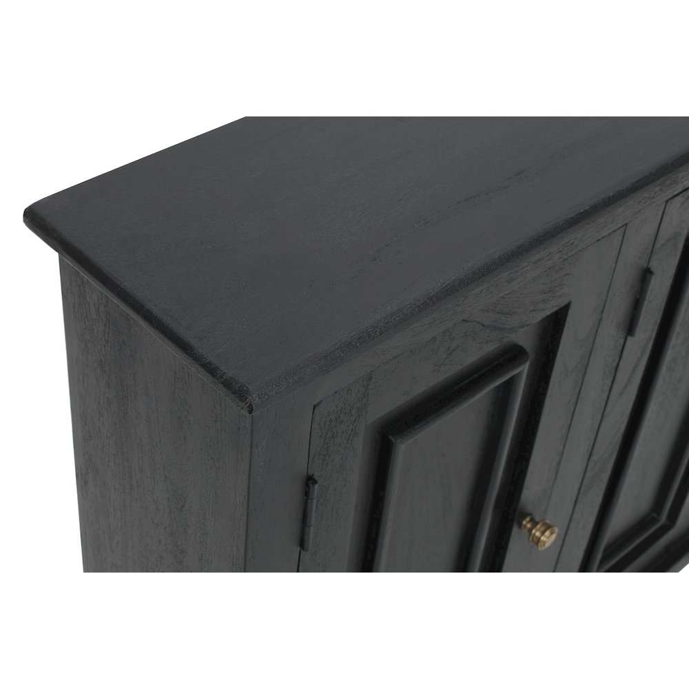 Jenna 3-Door Sideboard  in Charcoal Grey. Picture 7