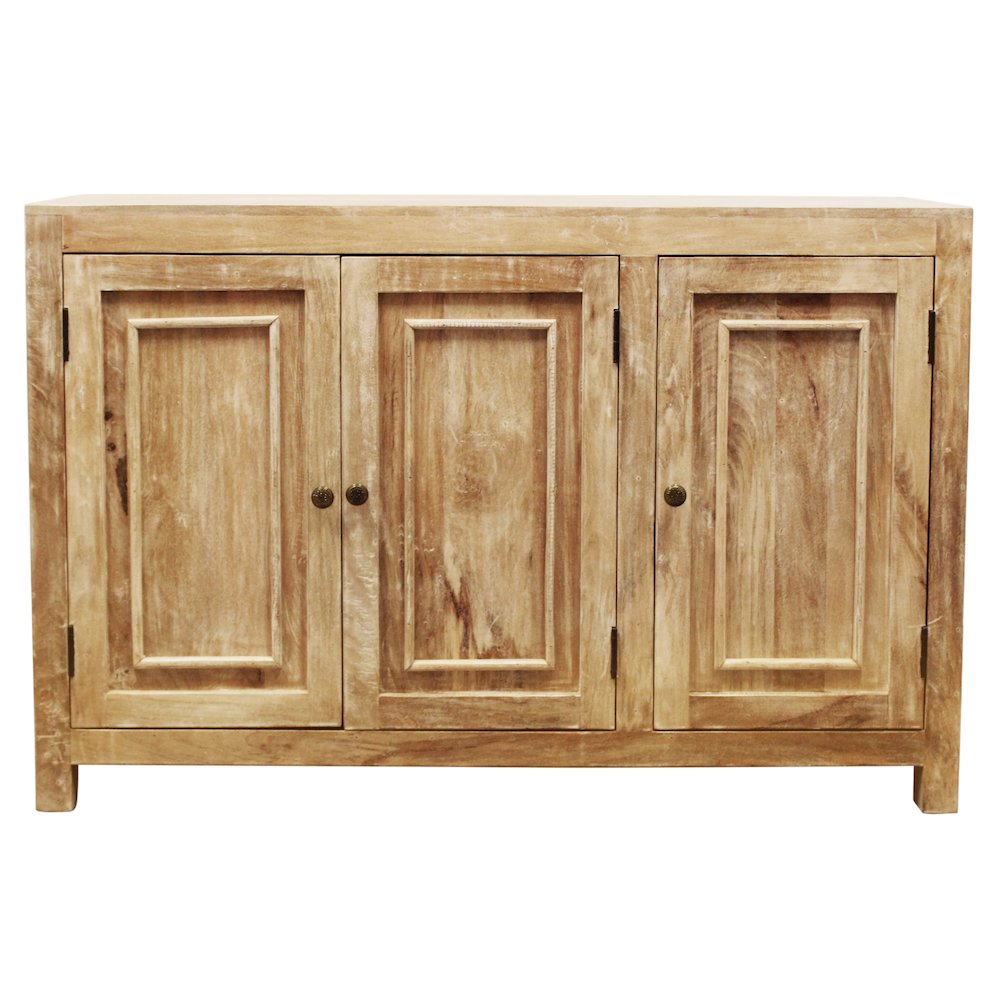 Bayside 54" 3-Door Sideboard in Natural Finish. Picture 2