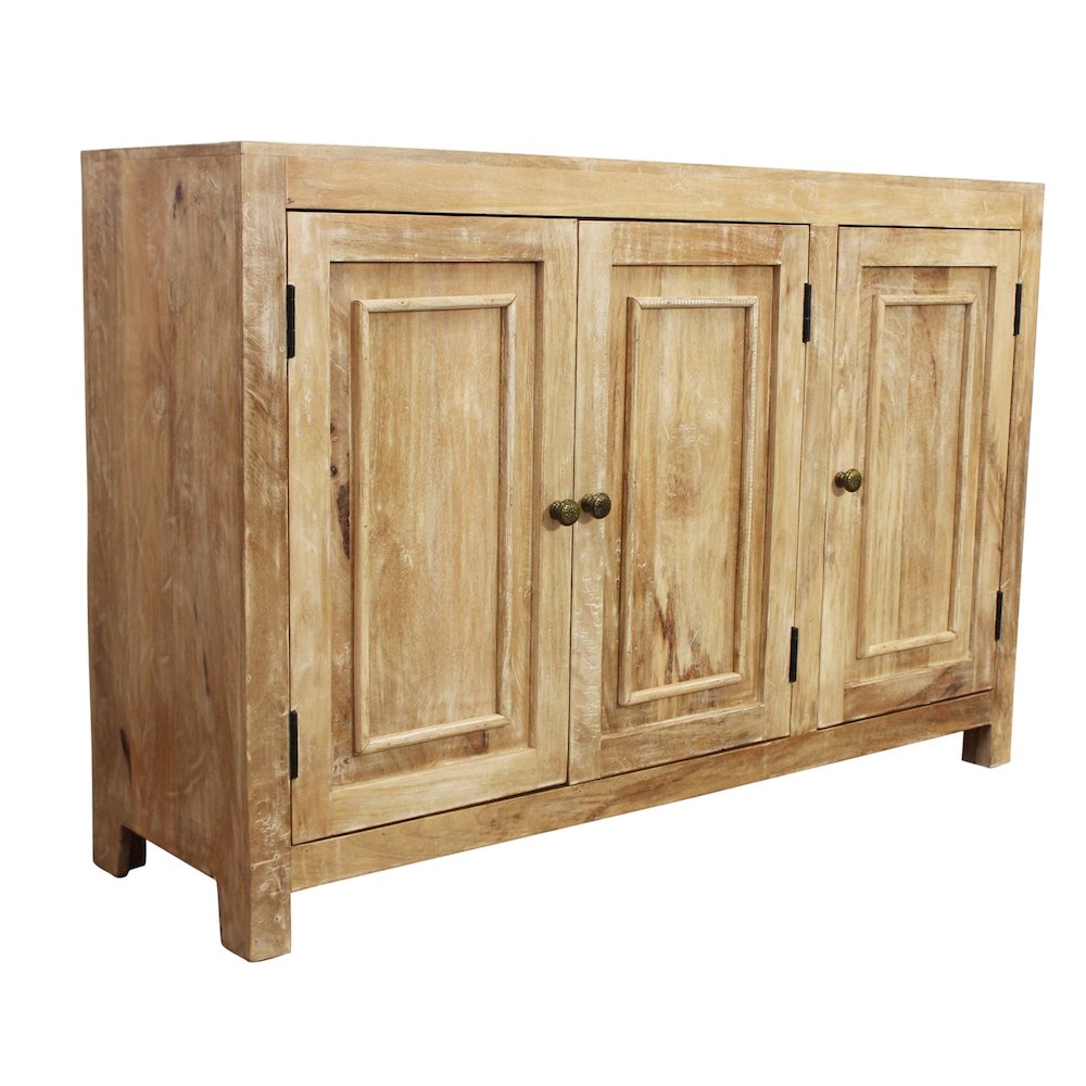 Bayside 54" 3-Door Sideboard in Natural Finish. Picture 3