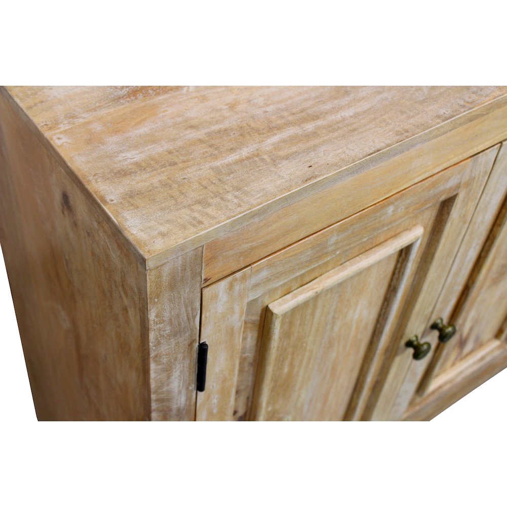Bayside 54" 3-Door Sideboard in Natural Finish. Picture 6