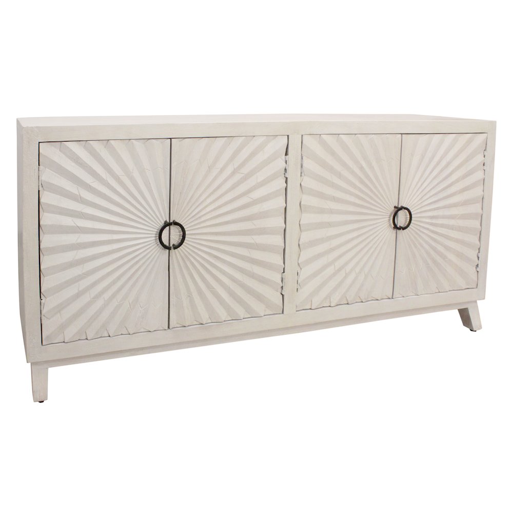 Bayside 4-Door Sideboard in Ivory. Picture 5