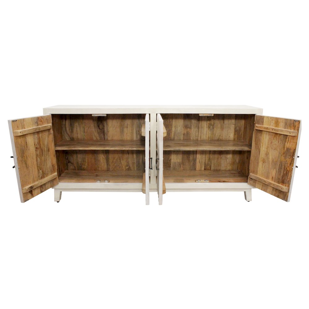 Bayside 4-Door Sideboard in Ivory. Picture 6
