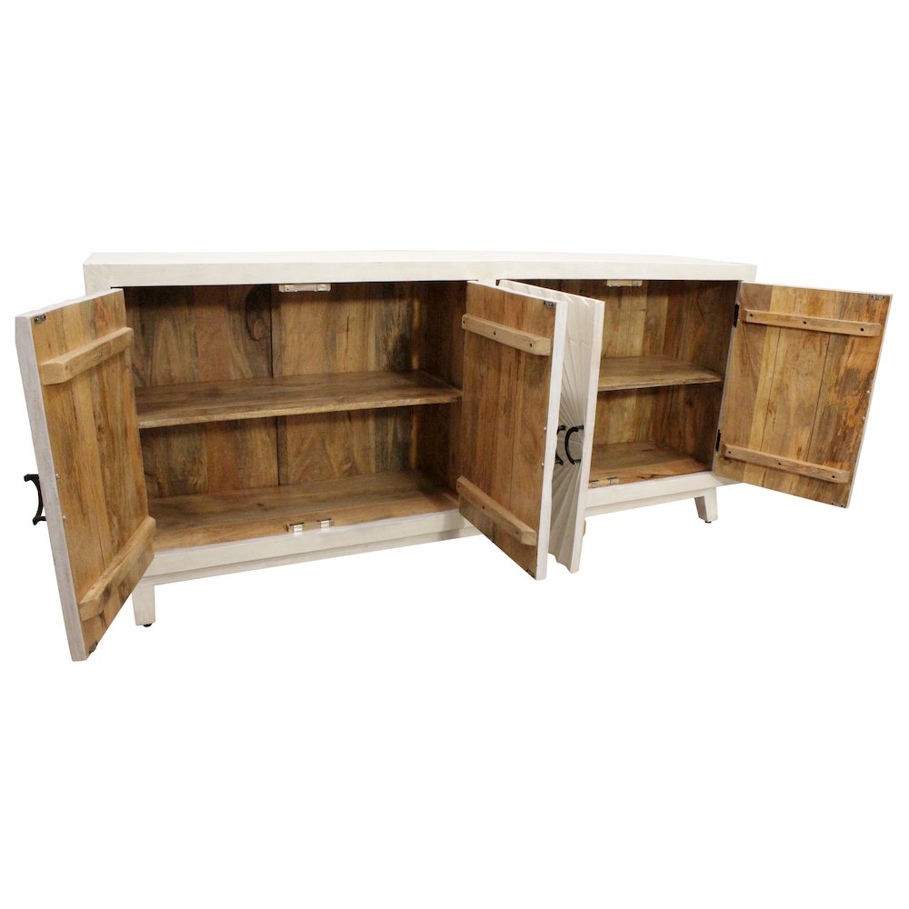 Bayside 4-Door Sideboard in Ivory. Picture 7