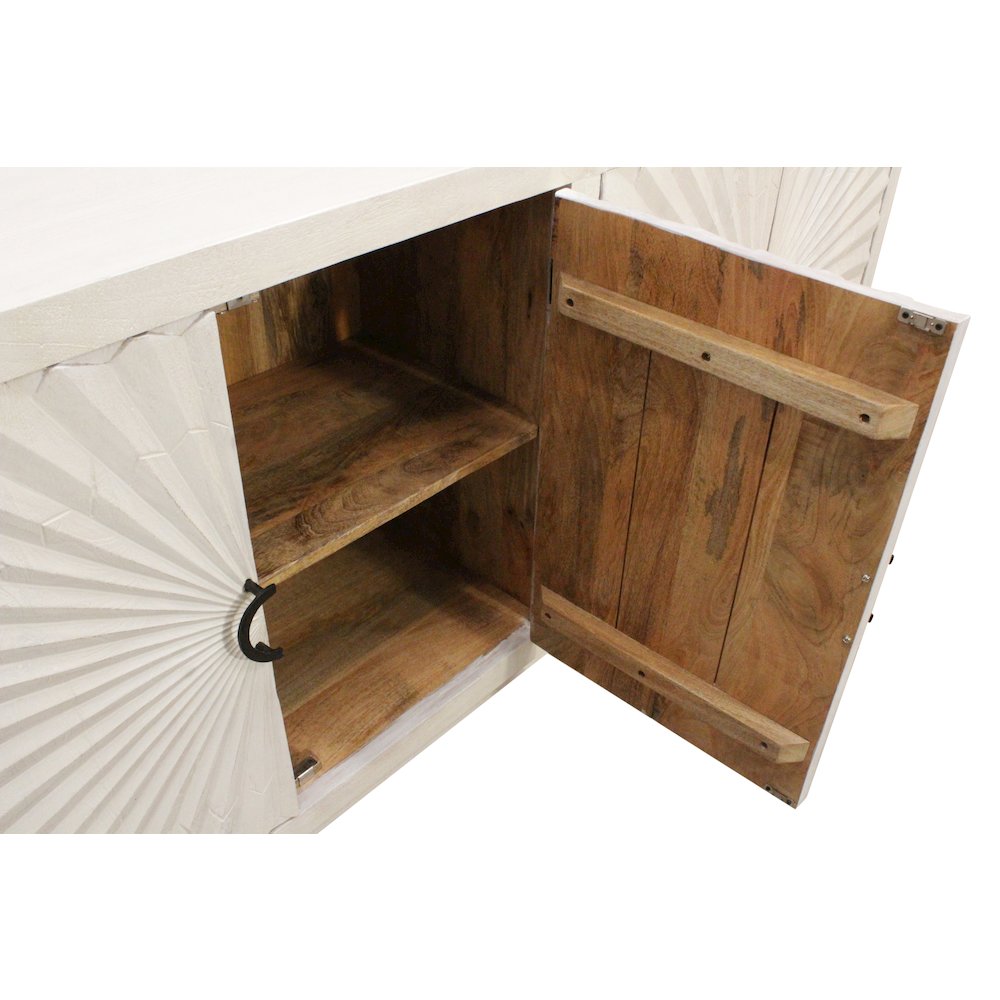 Bayside 4-Door Sideboard in Ivory. Picture 9