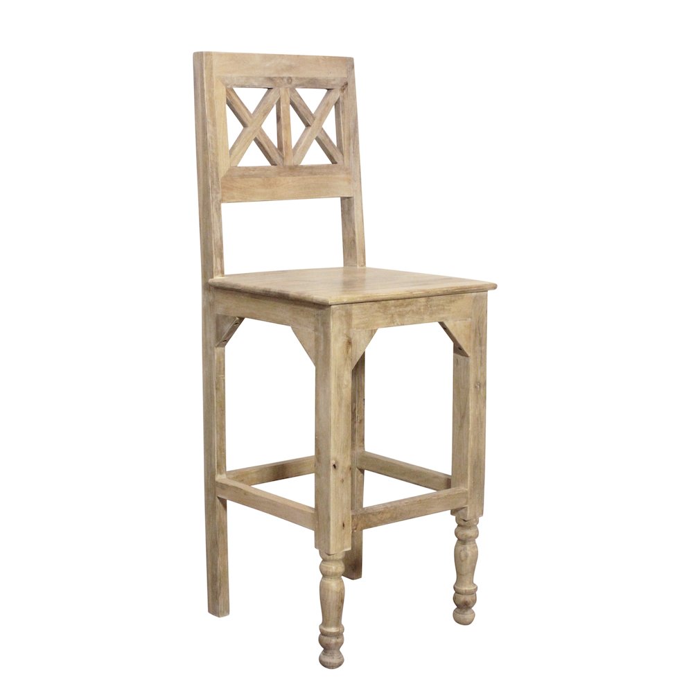 Jenna Bar Chair 2-Piece Set in Natural. Picture 2