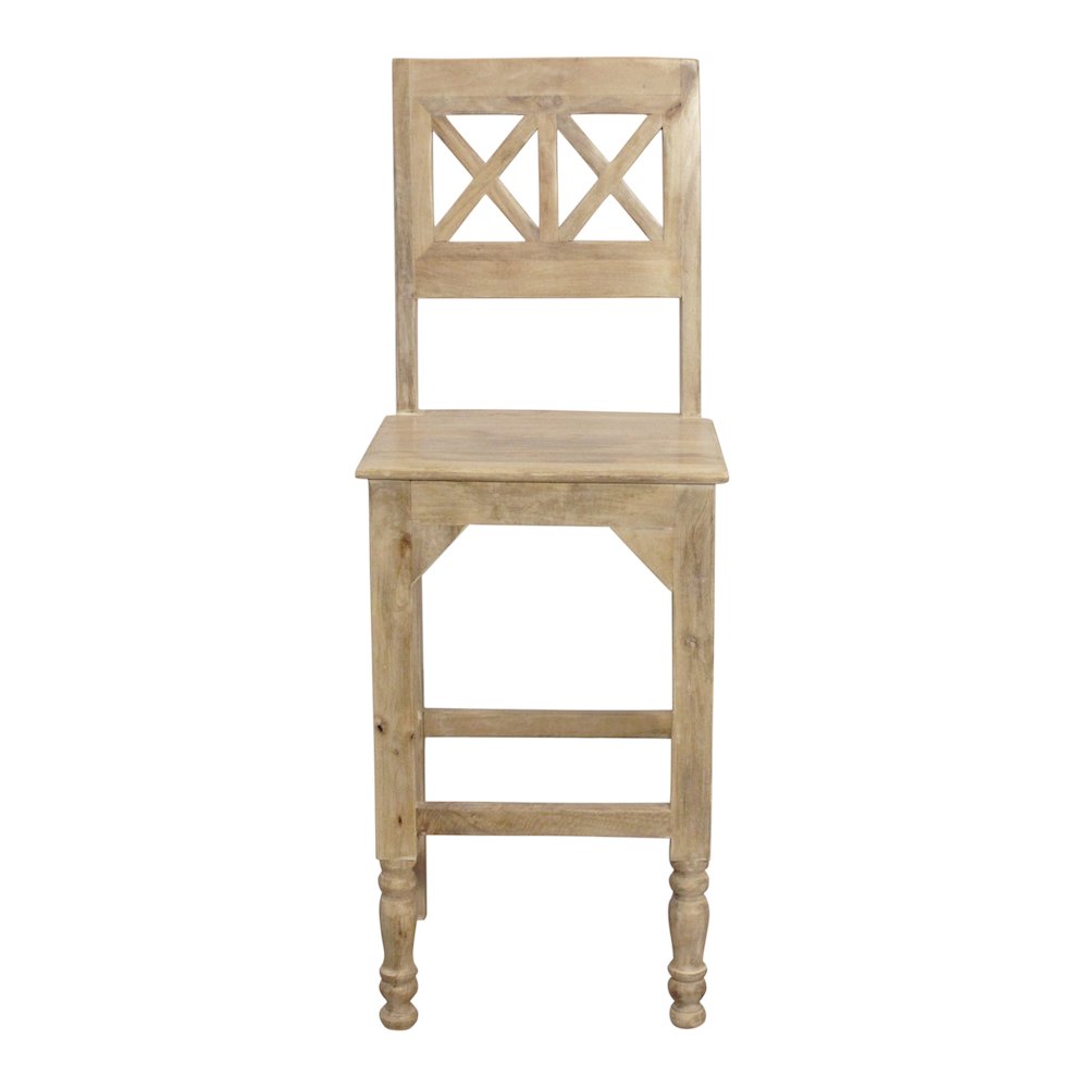Jenna Bar Chair 2-Piece Set in Natural. Picture 4