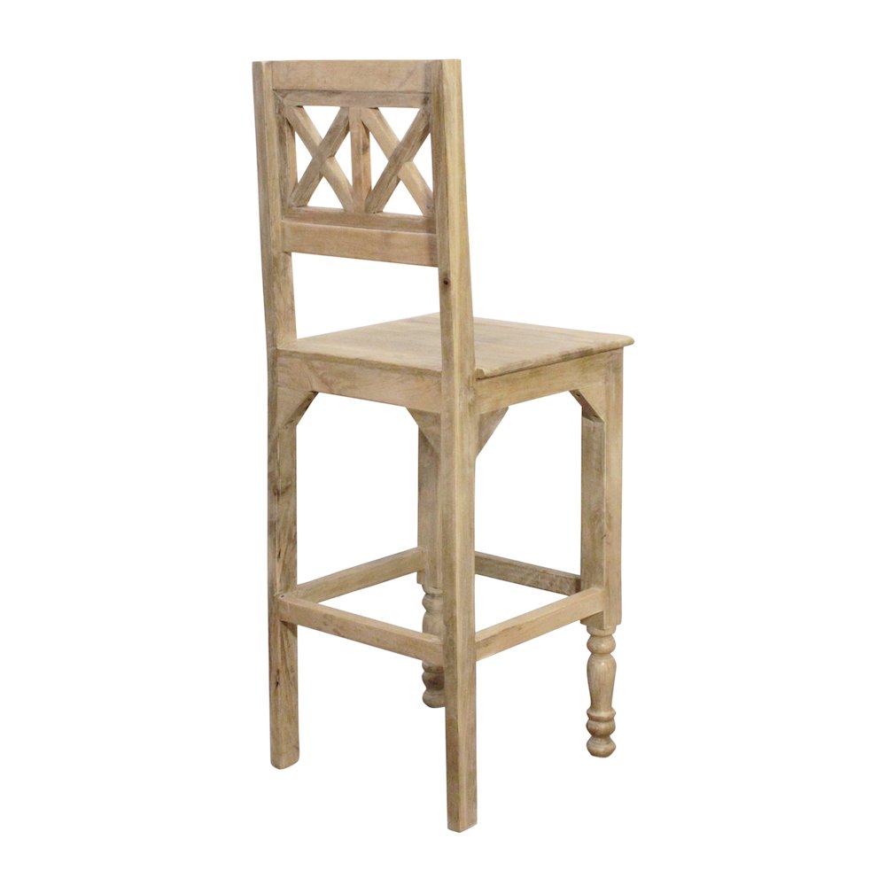 Jenna Bar Chair 2-Piece Set in Natural. Picture 6