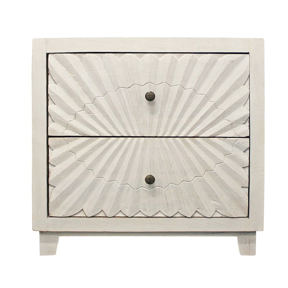 Brasser 2-Drawer Nightstand in Ivory. Picture 3