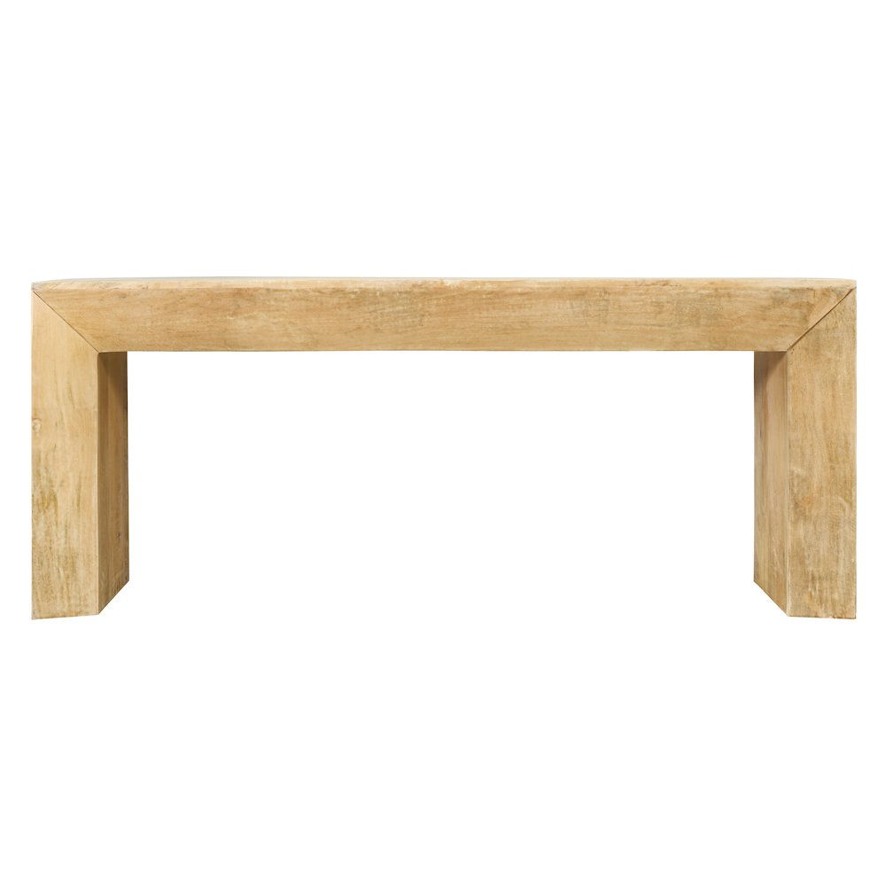 Goliath Console Table in Natural on Solid Mango Wood. Picture 1