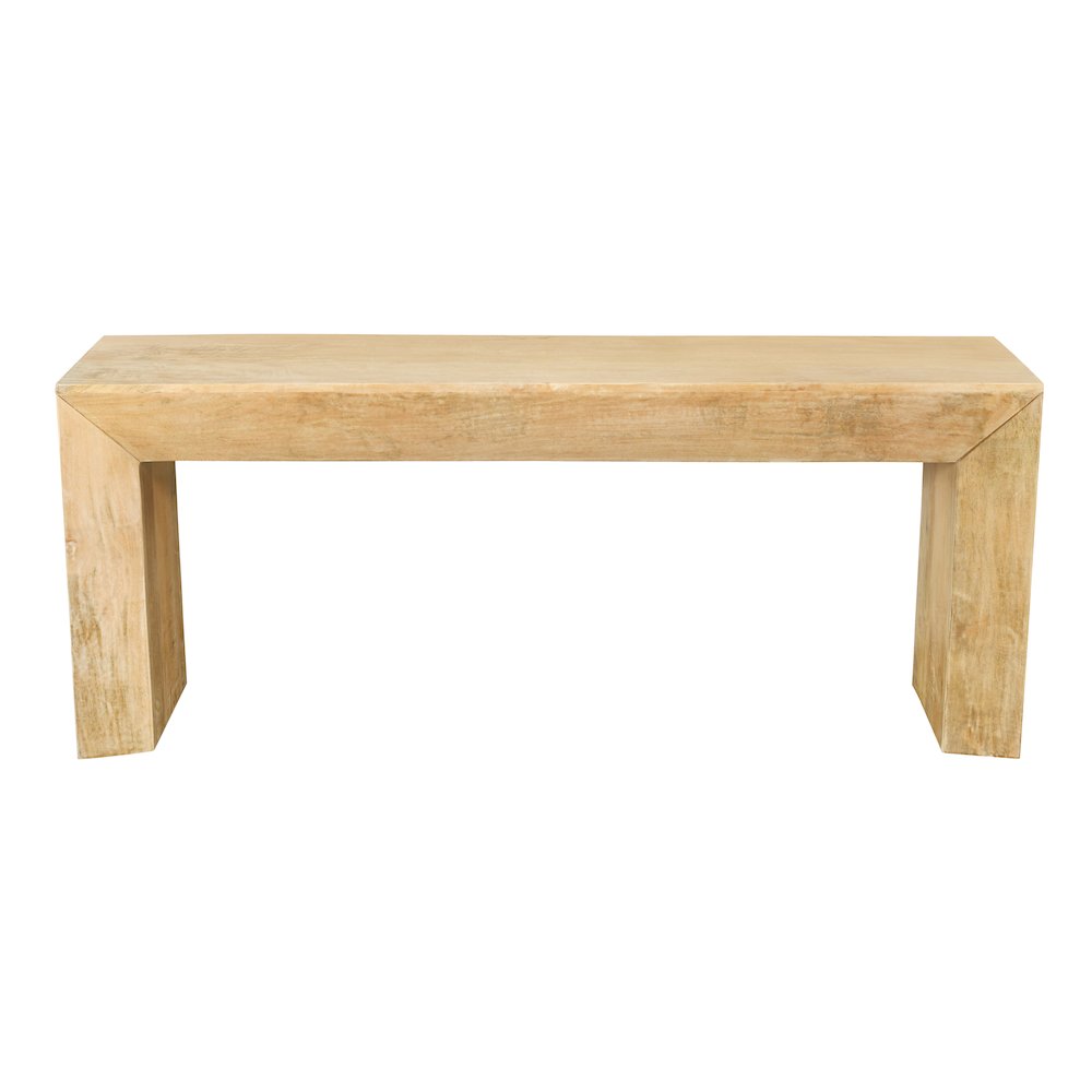 Goliath Console Table in Natural on Solid Mango Wood. Picture 2