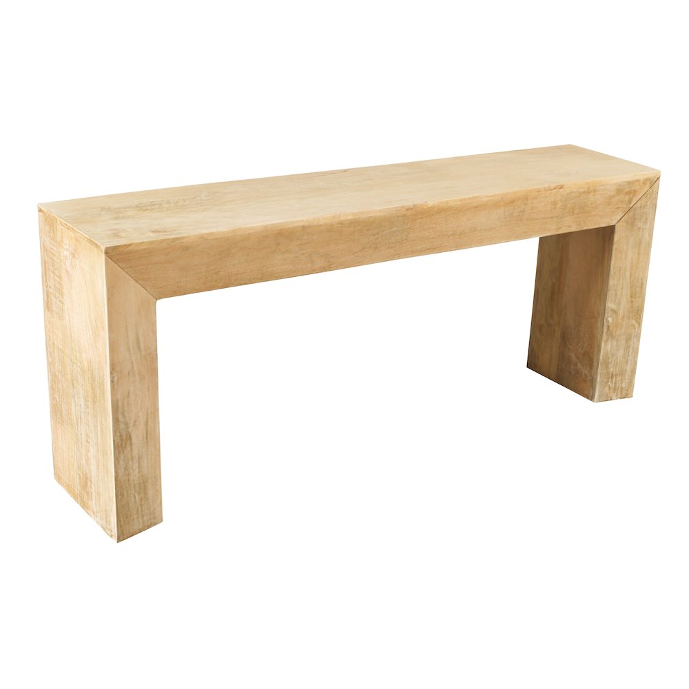Goliath Console Table in Natural on Solid Mango Wood. Picture 3