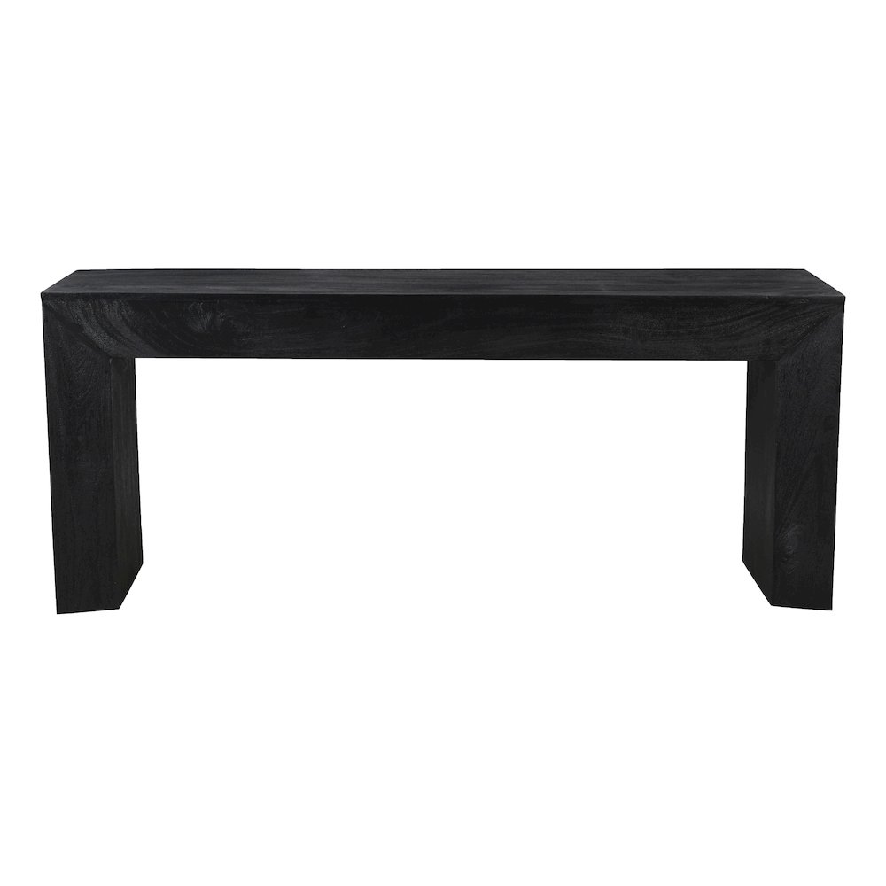 Goliath Console Table in Charcoal Gray on Solid Mango Wood. Picture 1