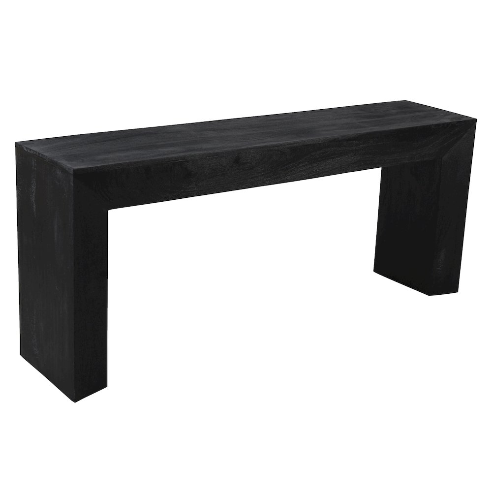 Goliath Console Table in Charcoal Gray on Solid Mango Wood. Picture 2
