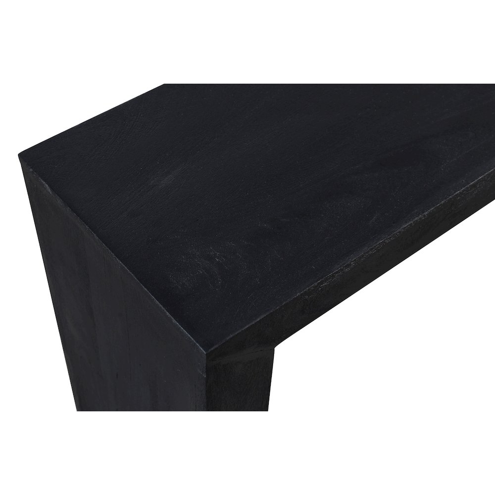 Goliath Console Table in Charcoal Gray on Solid Mango Wood. Picture 3