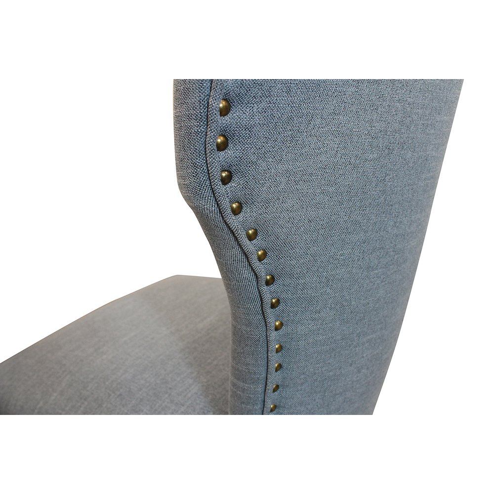 Jill Linen Fabric Side Chair Denim with Natural Legs - Set of 2. Picture 18
