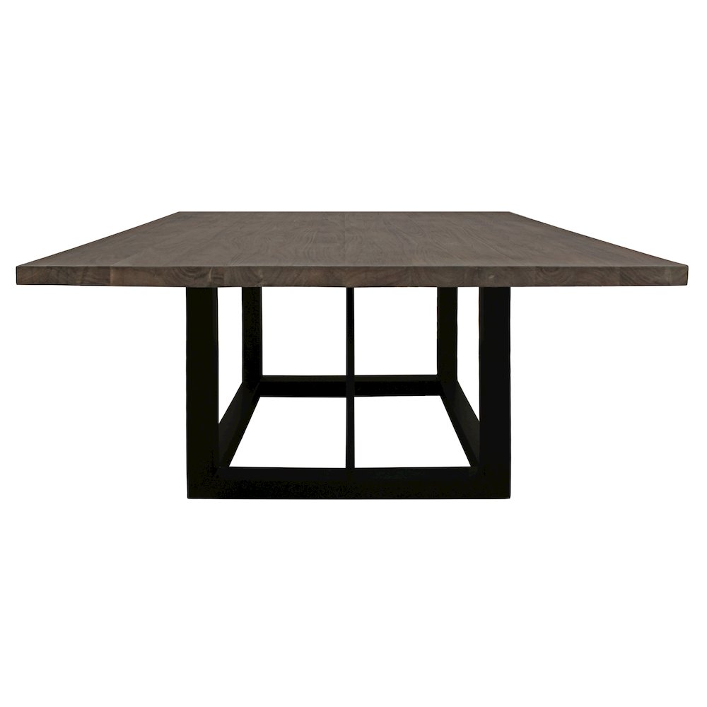 Felix 60" Braxton Square Dining Table with Mango Wood Top and Iron Legs. Picture 2