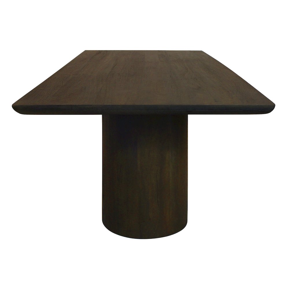 Sullivan 96" Solid Wood Rectangular Dining Table in Dark Brown Finish. Picture 4