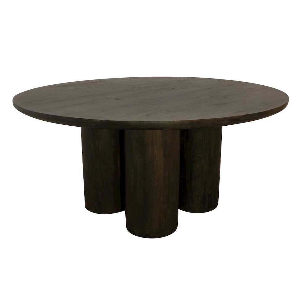 Sullivan 63" Solid Wood Round Dining Table. Picture 3