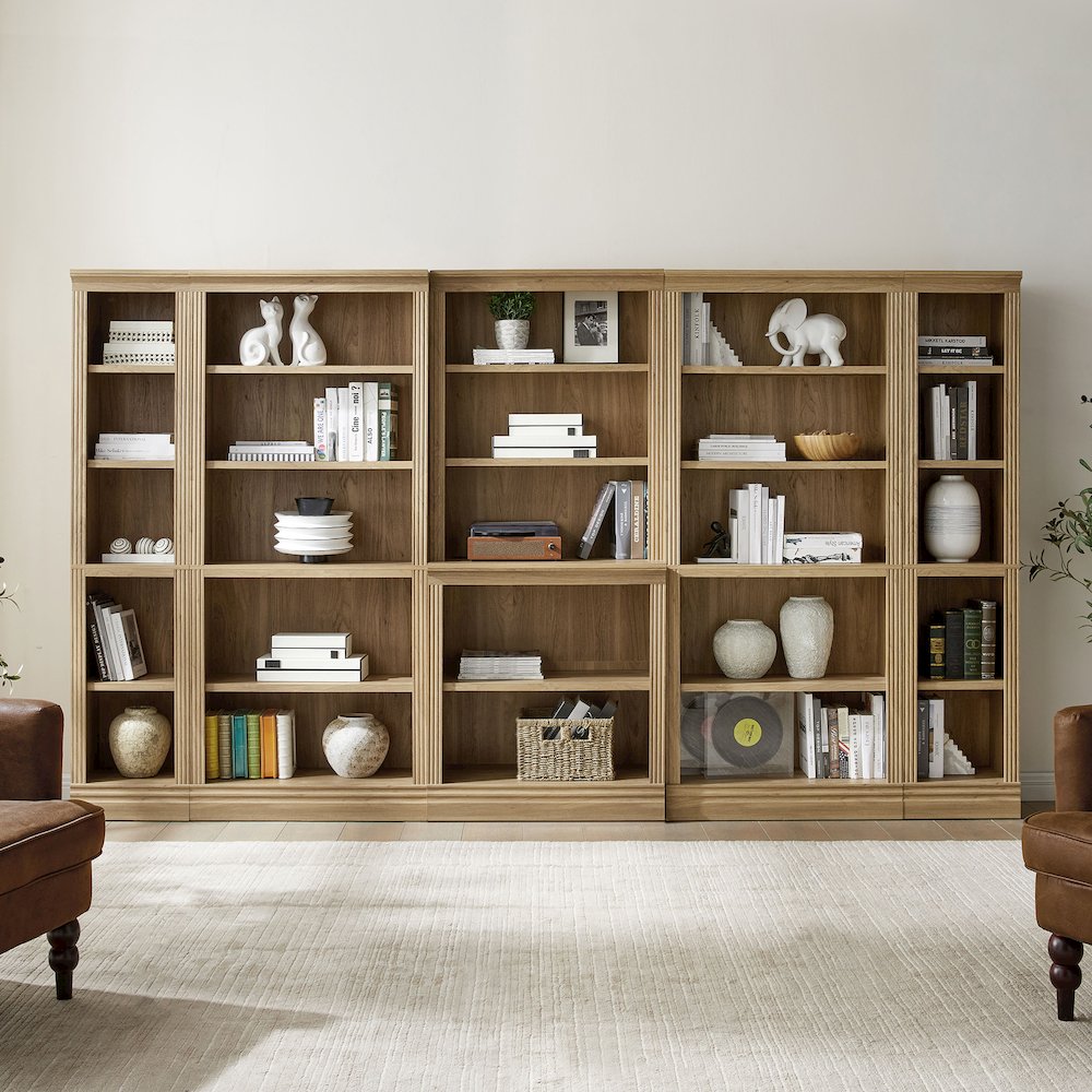 5-Shelf Narrow Bookcase, 72 in Tall Skinny Bookshelf. Picture 8