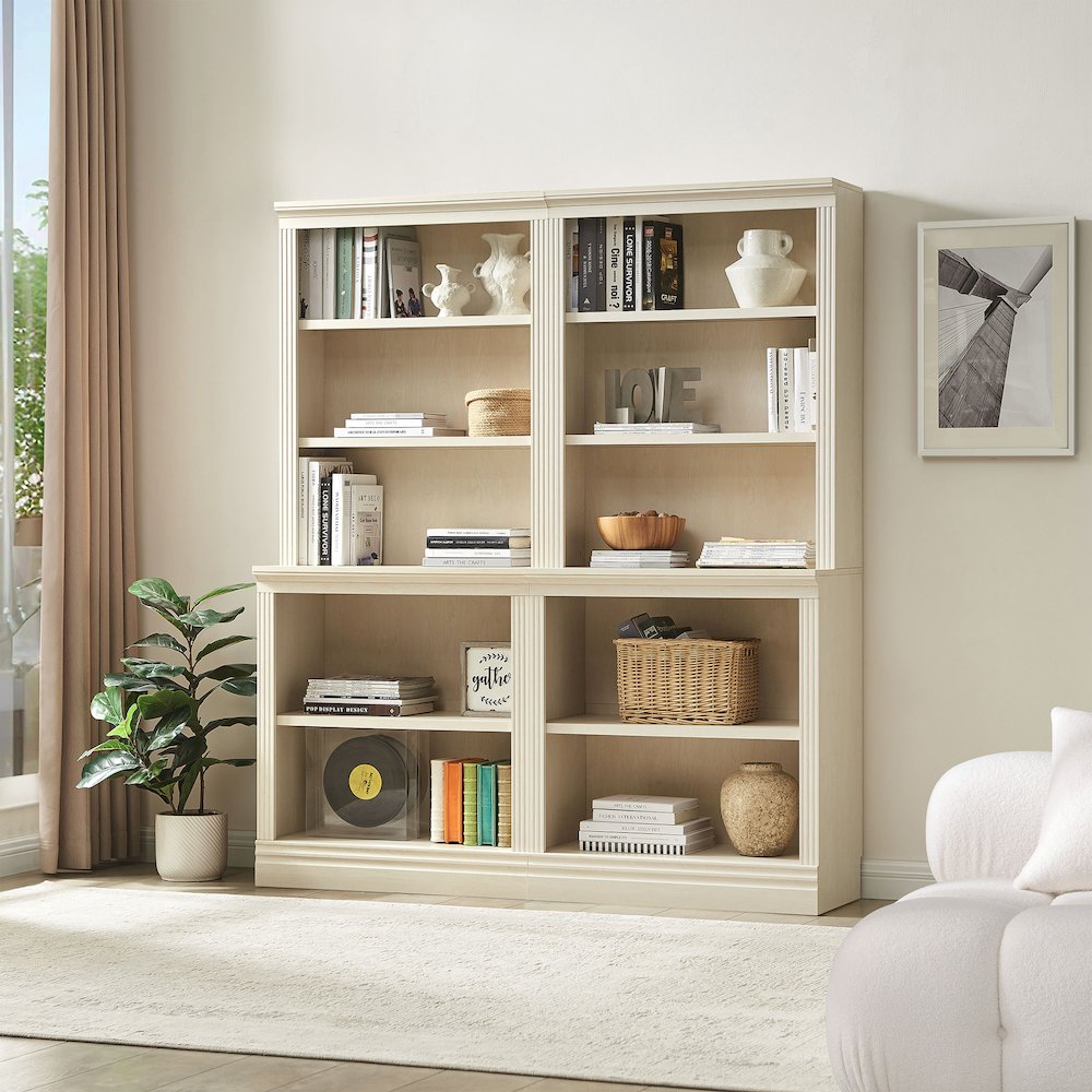 Multi-Depth Bookshelves and Bookcase Floor Standing 5 Tier Display Shelves. Picture 4