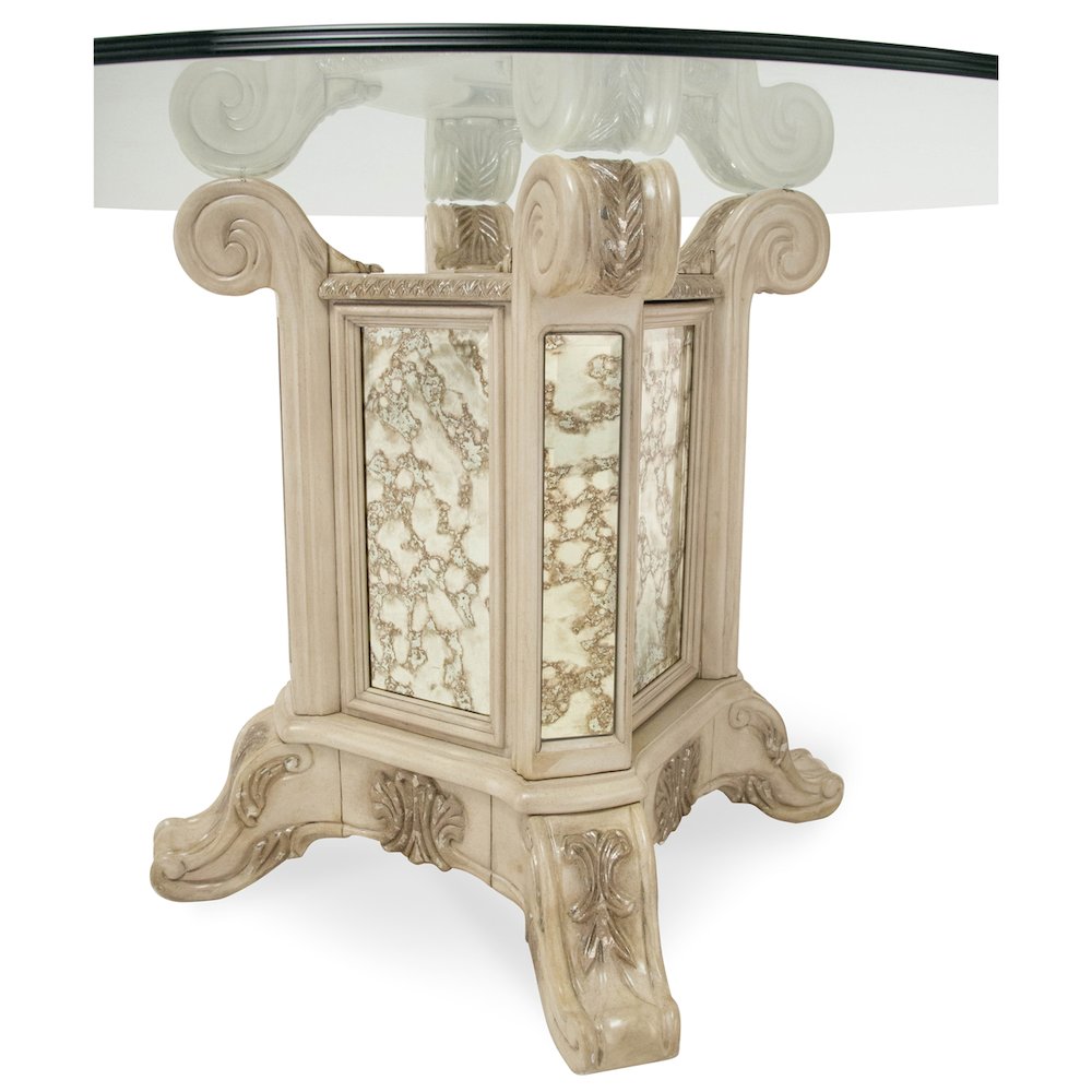 Platine de Royale Round Dining Table - Champagne. Picture 4