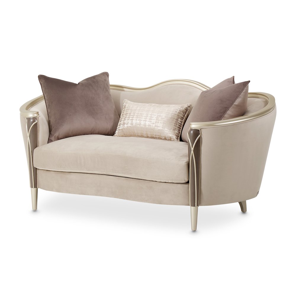 Villa Cherie Loveseat - Porcini/Hazelnut. Picture 1