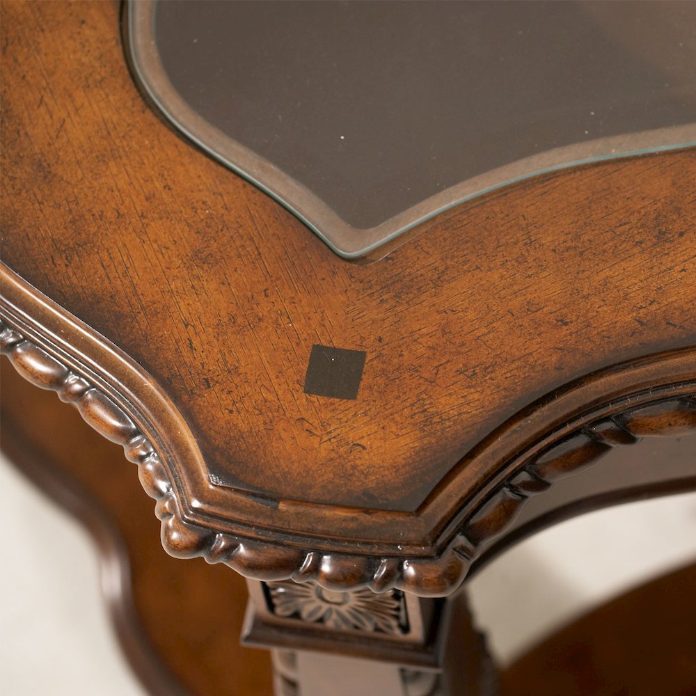 Windsor Court Cocktail Table - Vintage Fruitwood. Picture 4