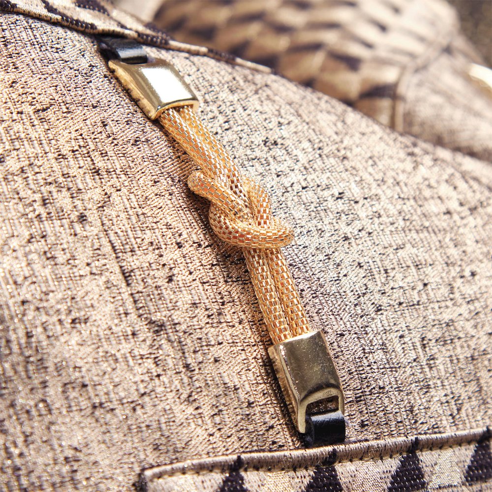 Lisbon Loveseat - Onyx/Gold. Picture 15