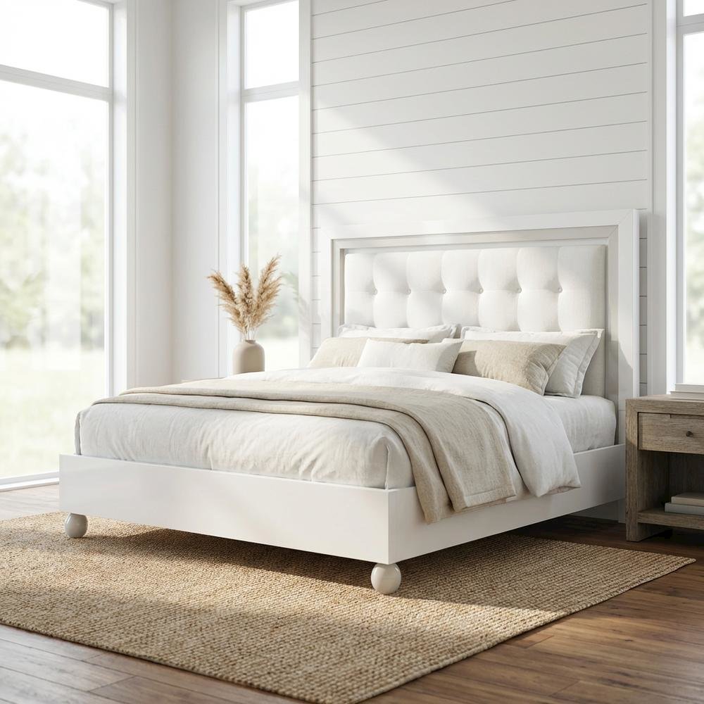 Sky Tower Eastern King Bed - Cloud White. Picture 7