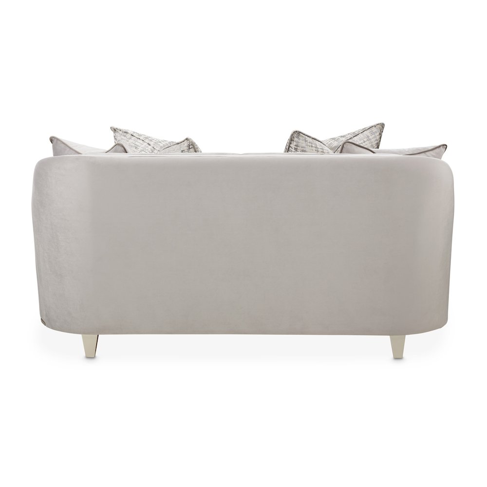 Roxbury Park Velvet Loveseat - Steel/Slate. Picture 10