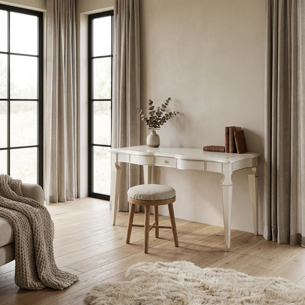 La Marisia Vanity Desk - Creamy Pearl. Picture 8